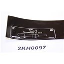 31333237  Volvo decal oil level