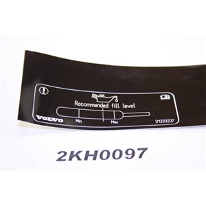 31333237  Volvo decal oil level