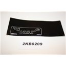 31202704 Volvo motorolja dekal