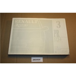 Renault Espace parts catalogue PR1234