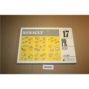 Renault PR830 spare parts catalogue 7/1995