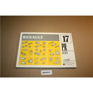 Renault PR830 reservdelskatalog 7711176898