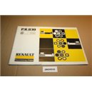 Renault PR830 spare parts catalogue 1986