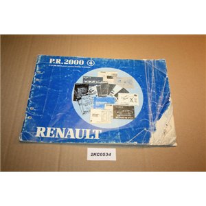 Renault PR2000 explanation spare parts catalogue etc