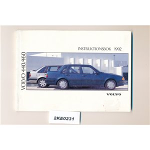 Volvo 440 460 owners manual 1992 