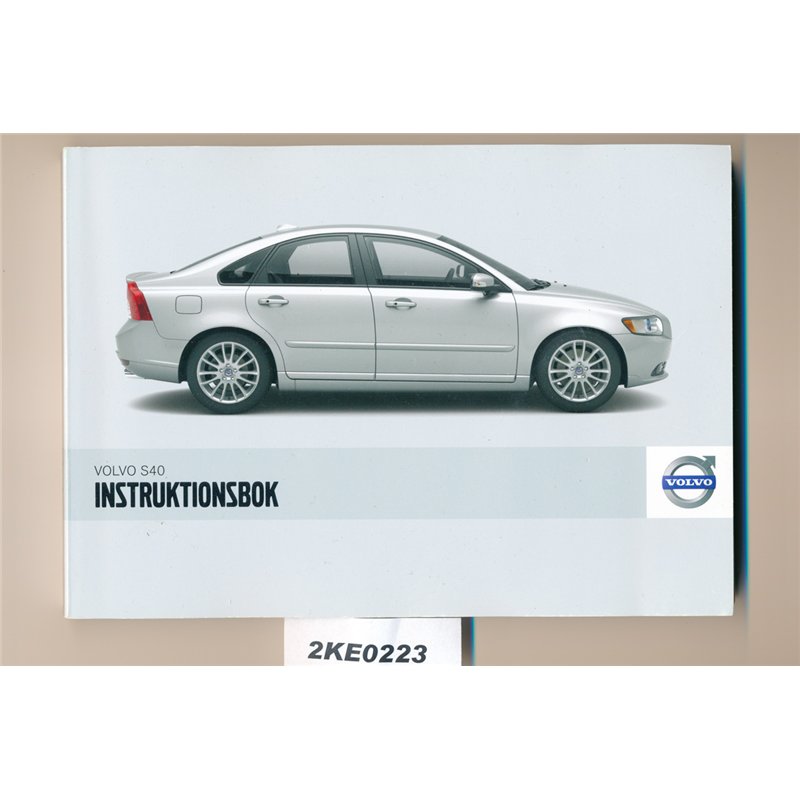 Volvo S40 owners manual 2008 JUNK.se
