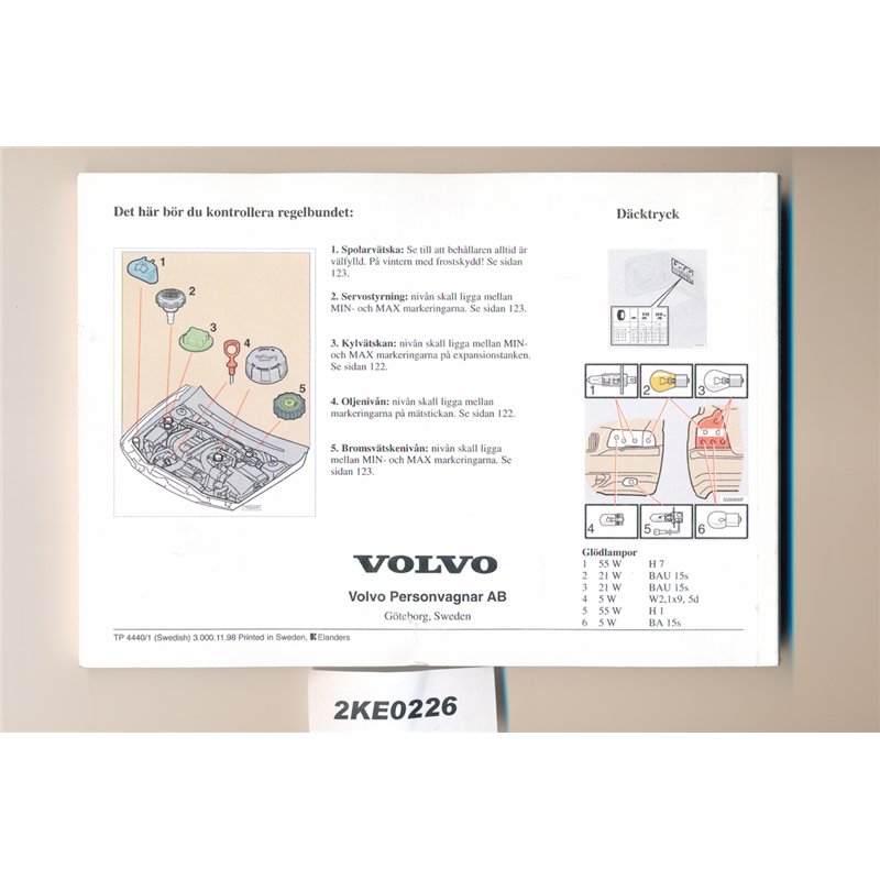Volvo S80 owners manual 1999 - JUNK.se