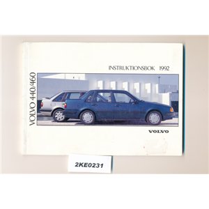 Volvo 440 460 owners manual 1992 