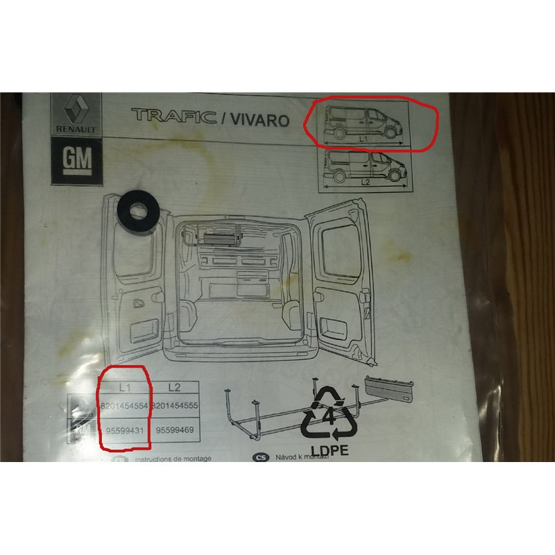 Renault Traffic Modular Rack And Rear Door Ladder Rhino Roof Racks Day Van Renault Trafic